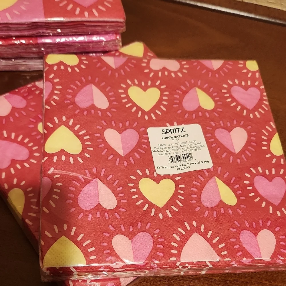 Heart Patterned Napkins
